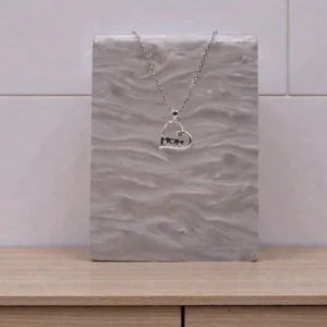 Mom hjerte halskæde