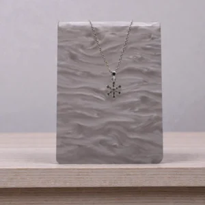 Snefnug halskæde i sølv