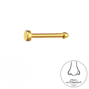 næsestav med cirkel i titanium