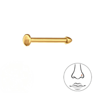 næsestav med halv kugle i titanium