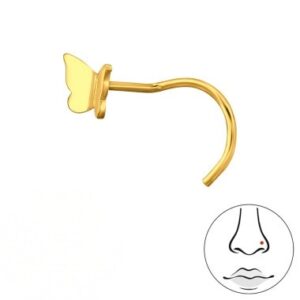 sommerfugle næsepiercing