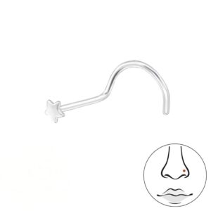 stjerne næsepiercing